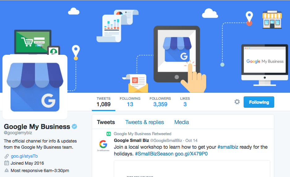 Google My Business Support on Twitter